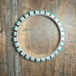 Square Green Turquoise Kingman Bangle Genuine Bracelet5