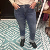 Stone Wash Straight Leg Risen Jeans3