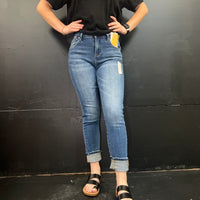 Stonewash High Rise Skinny Risen Jeans