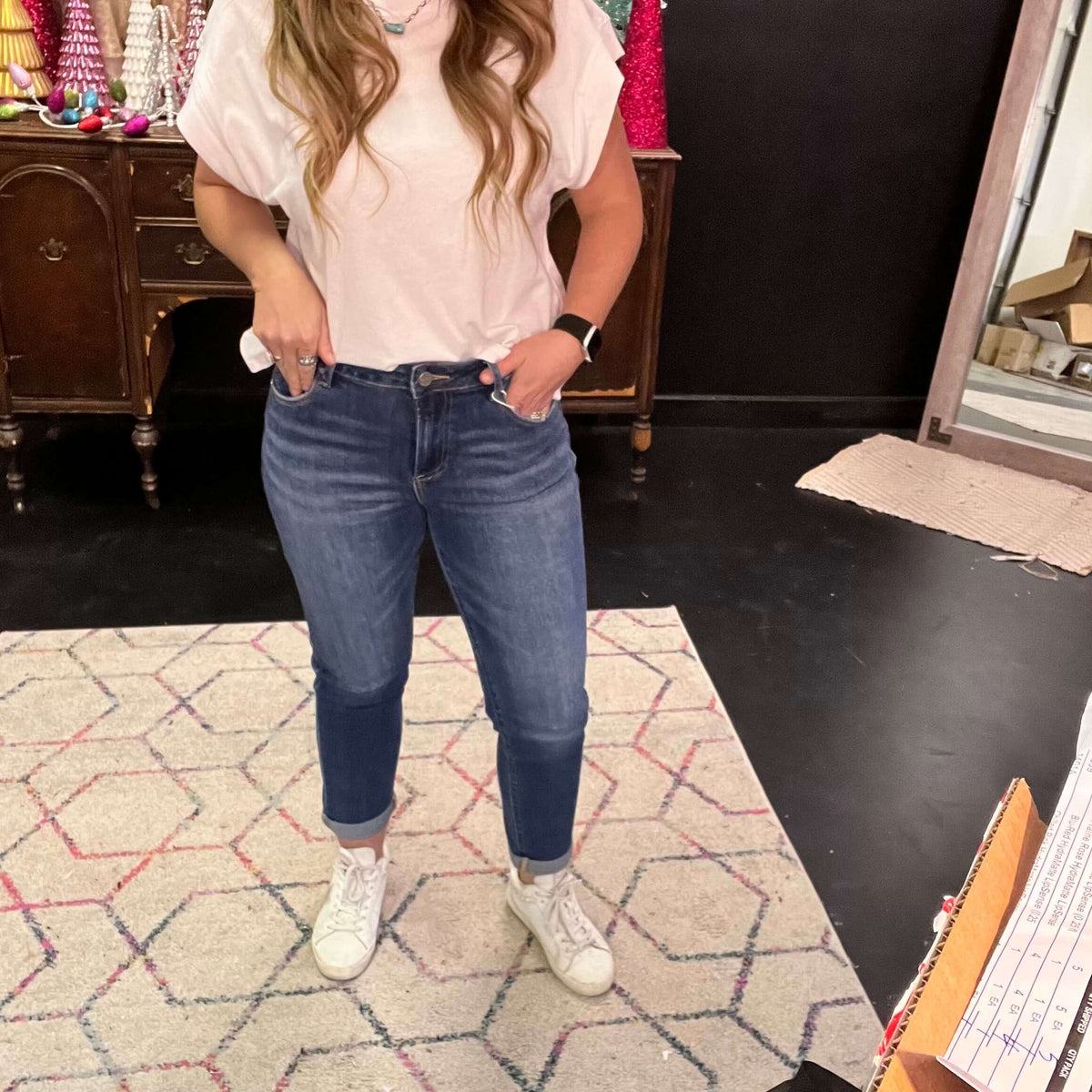 Stonewash High Rise Skinny Risen Jeans99