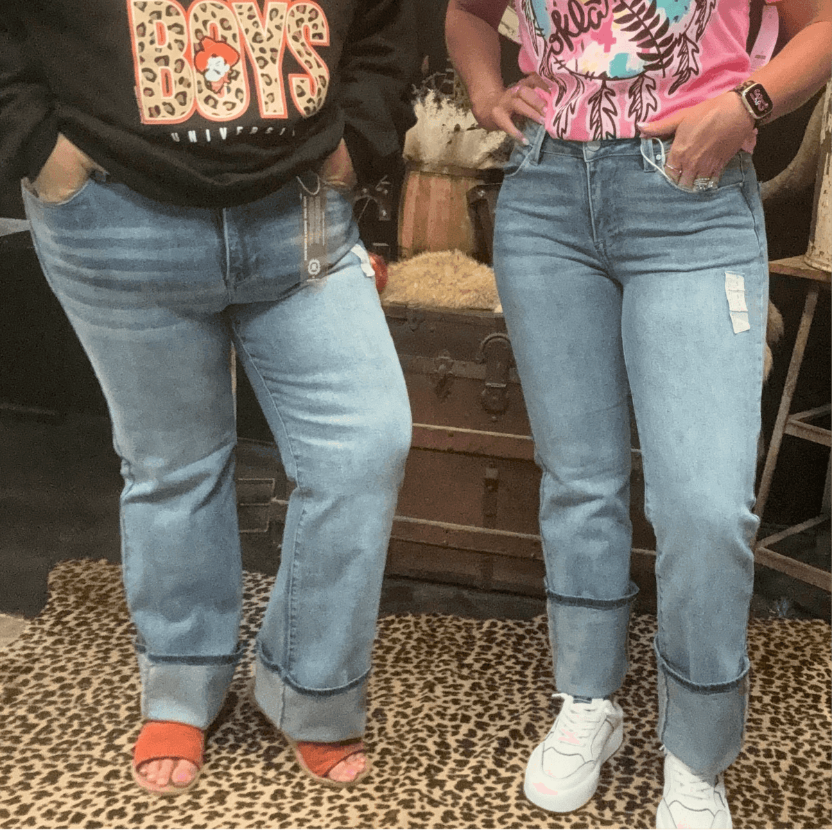 Stonewash Straight Long Risen Jeans4