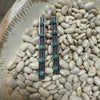 Stunning Sterling Silver Long Vertical with 5 Turquoise Stones Post Genuine Earringb