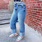 Sundaze Brooklyn Medium Wash Vintage High Rise Straight Daze Jeans55