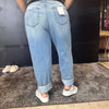 Super Distressed Cello Lightwash Boyfriend Leg Plus Size Jean5