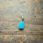 Tiny Turquoise Genuine Necklace Pendant