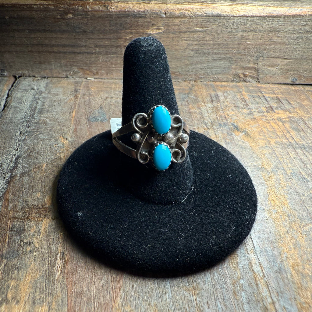 Two Stone Butterfly Genuine Ring size 7.5