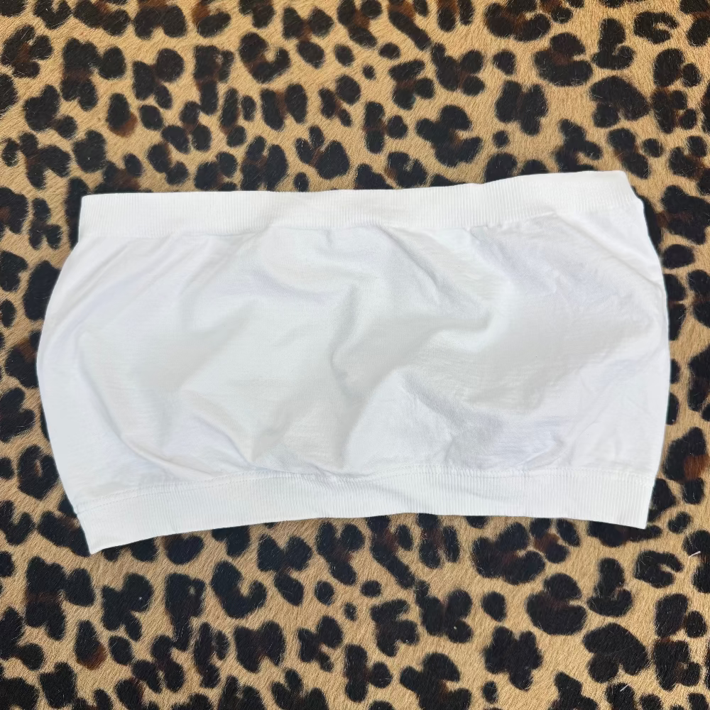White Seamless Tube Bra Top