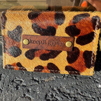 Animal Print and Crystal Holder Wallet - Country Lace Boutique