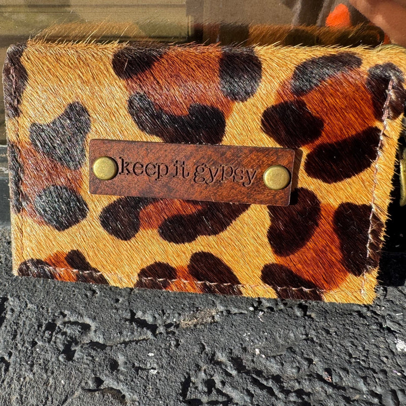 Animal Print and Crystal Holder Wallet - Country Lace Boutique