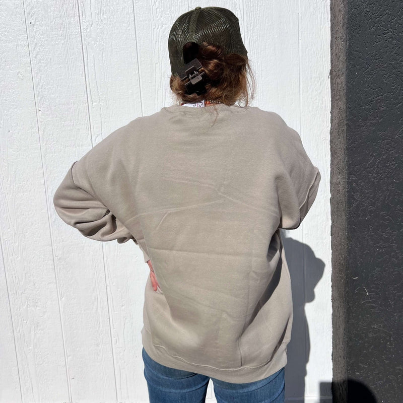 Atmosphere Tan Sweatshirt - Country Lace Boutique