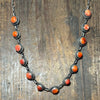 Authentic Orange Spiny Choker Sterling Silver Necklace - Country Lace Boutique