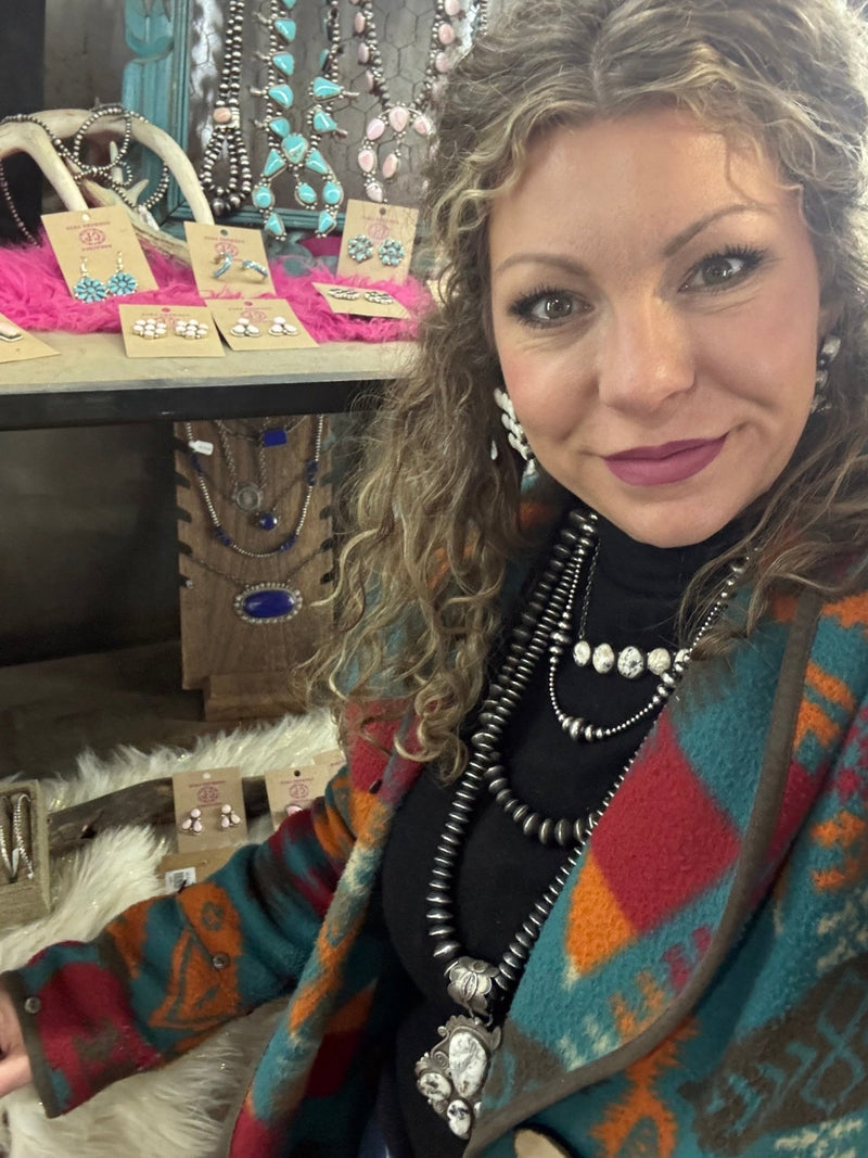 Authentic White Buffalo Sterling Silver Pendant for Necklace - Country Lace Boutique