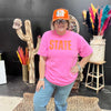Azalea Pink State Crew Neck T-shirt / XL - Country Lace Boutique