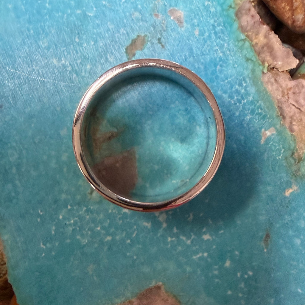 Aztec Patterned Sterling Silver Ring - Country Lace Boutique