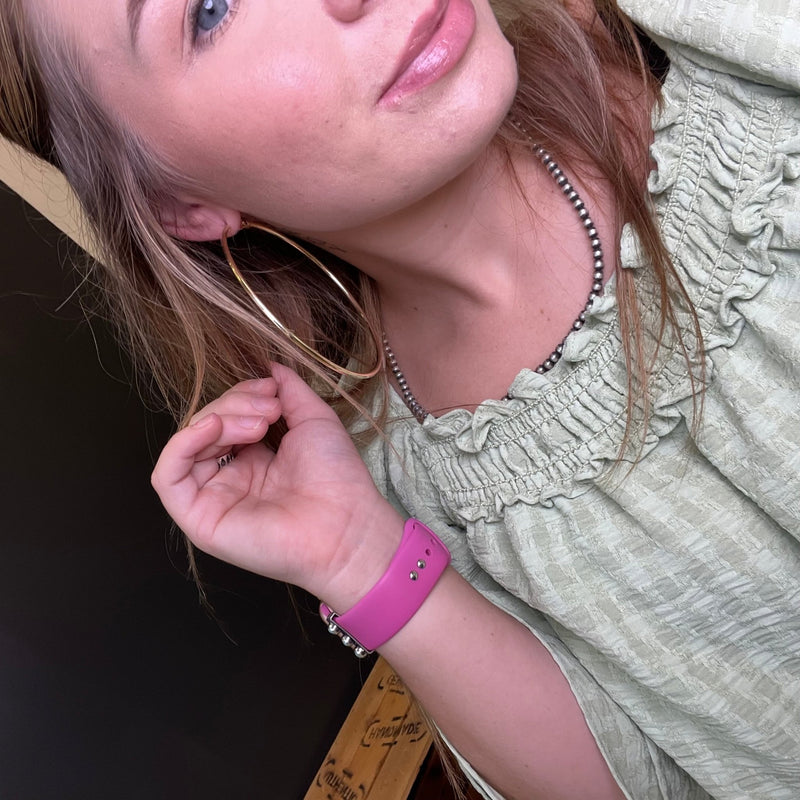 Big Plain Gold Hoop Fashion Earrings - Country Lace Boutique