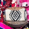 Black and White Saddleblanket Toiletry/Jewelry Travel Bag - Country Lace Boutique