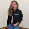 Black Denim with Leopard Jacket - Country Lace Boutique