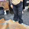 Black Distressed Risen Trouser Jeans - Country Lace Boutique