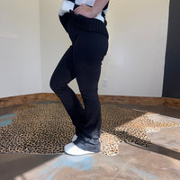 Black Flare Silky Pants - Country Lace Boutique