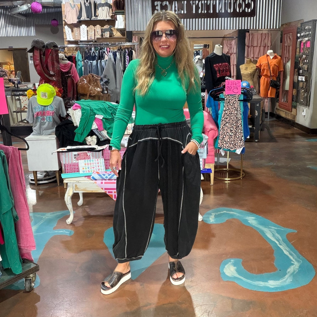 Black Hammer Time Fun Pants w/ pockets - Country Lace Boutique