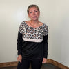 Black & Leopard Super Soft Long Sleeve Top - Country Lace Boutique