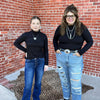 Black Longsleeve Turtle Neck Top - Country Lace Boutique
