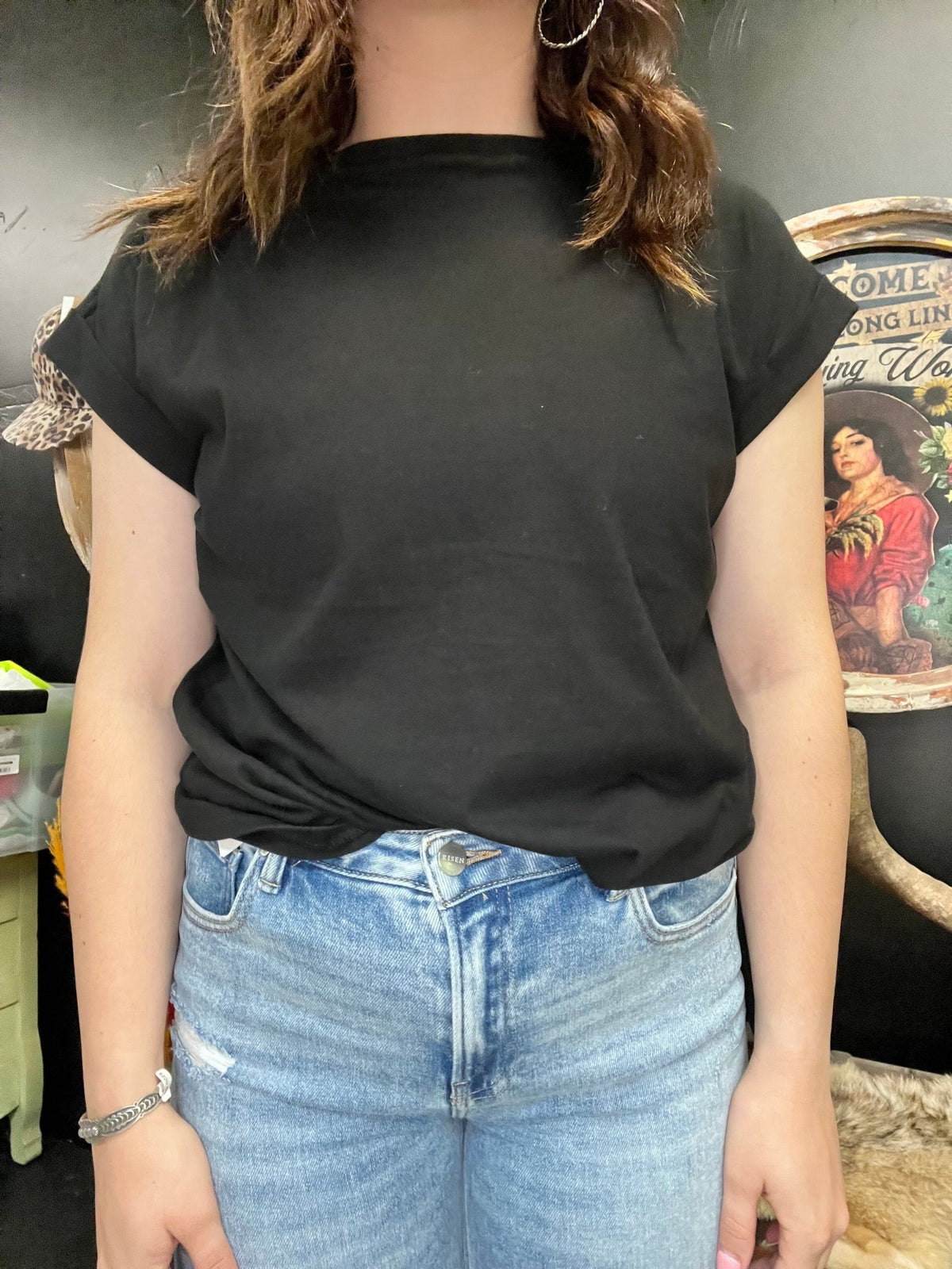 Black Loose fit Top - Country Lace Boutique