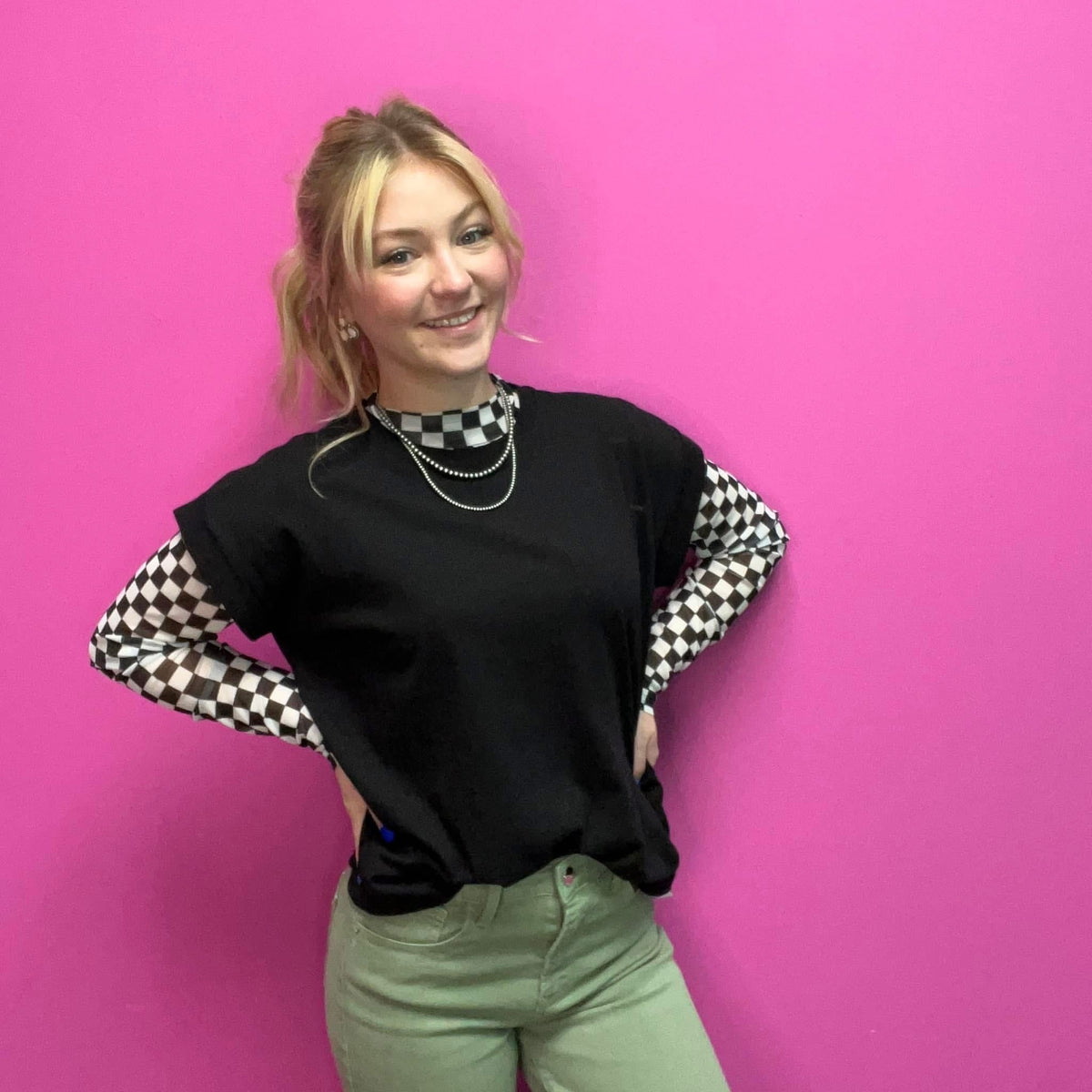 Black Loose fit Top - Country Lace Boutique