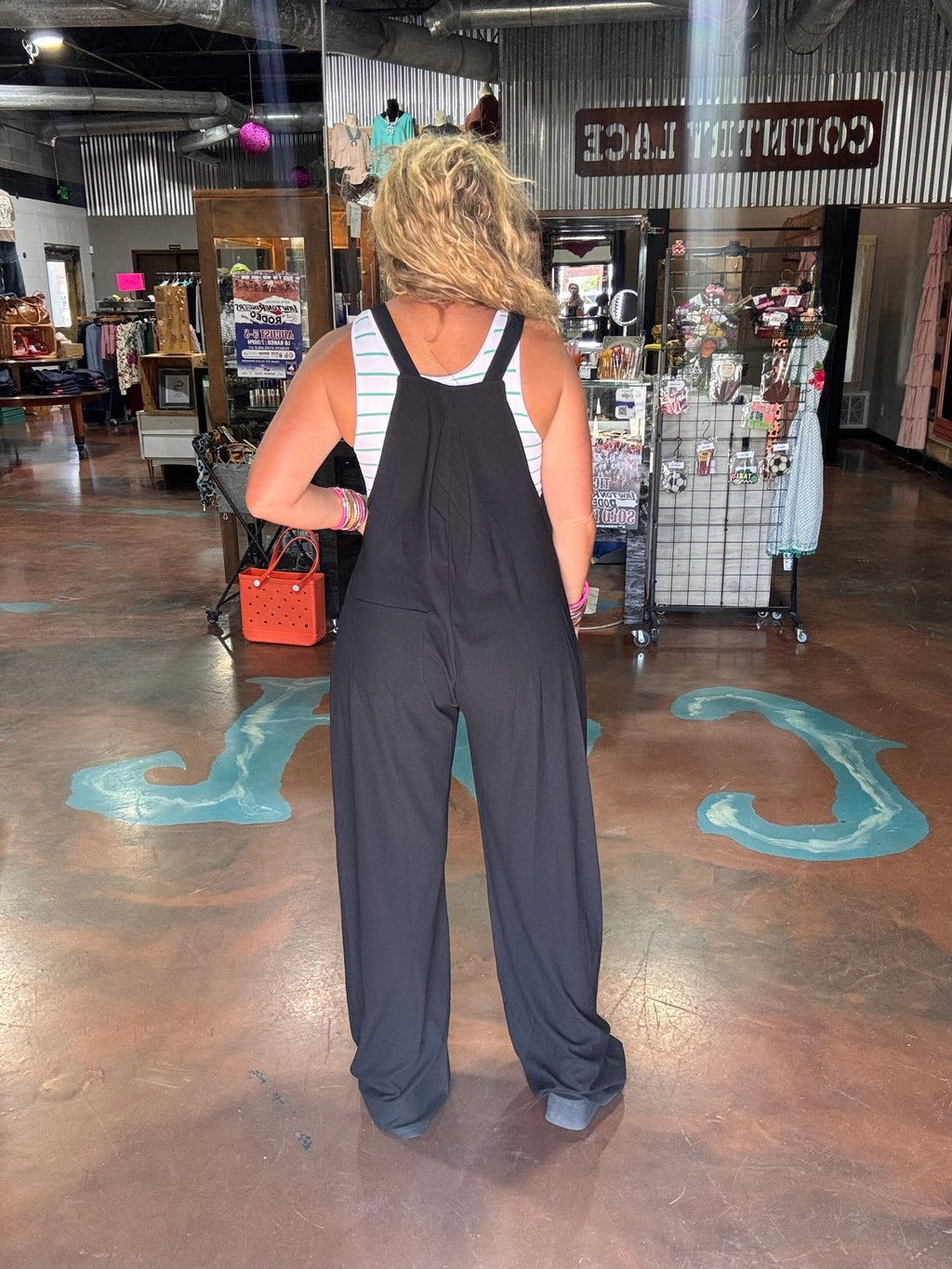 Black Night Sky Jumpsuit/Overalls - Country Lace Boutique
