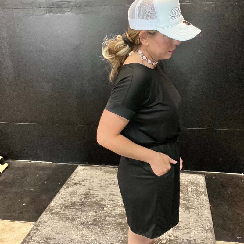 Black Shorts Romper - Country Lace Boutique