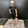 Black Shorts Romper - Country Lace Boutique