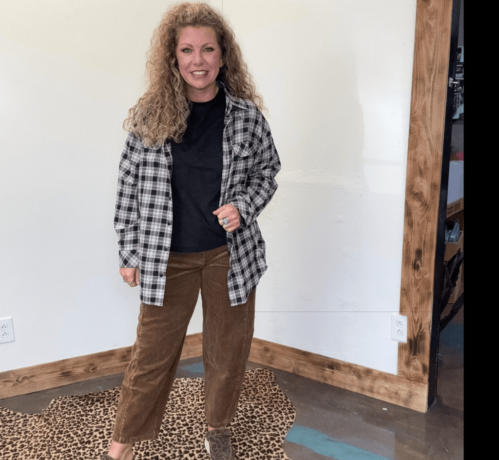 Black Suede Like Short Sleeve Shirt - Country Lace Boutique