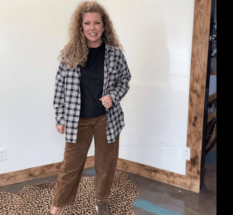 Black Suede Like Short Sleeve Shirt - Country Lace Boutique