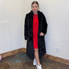 Black Super Soft Furry Long Jacket - Country Lace Boutique