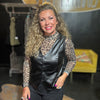 blackfakeleathervest