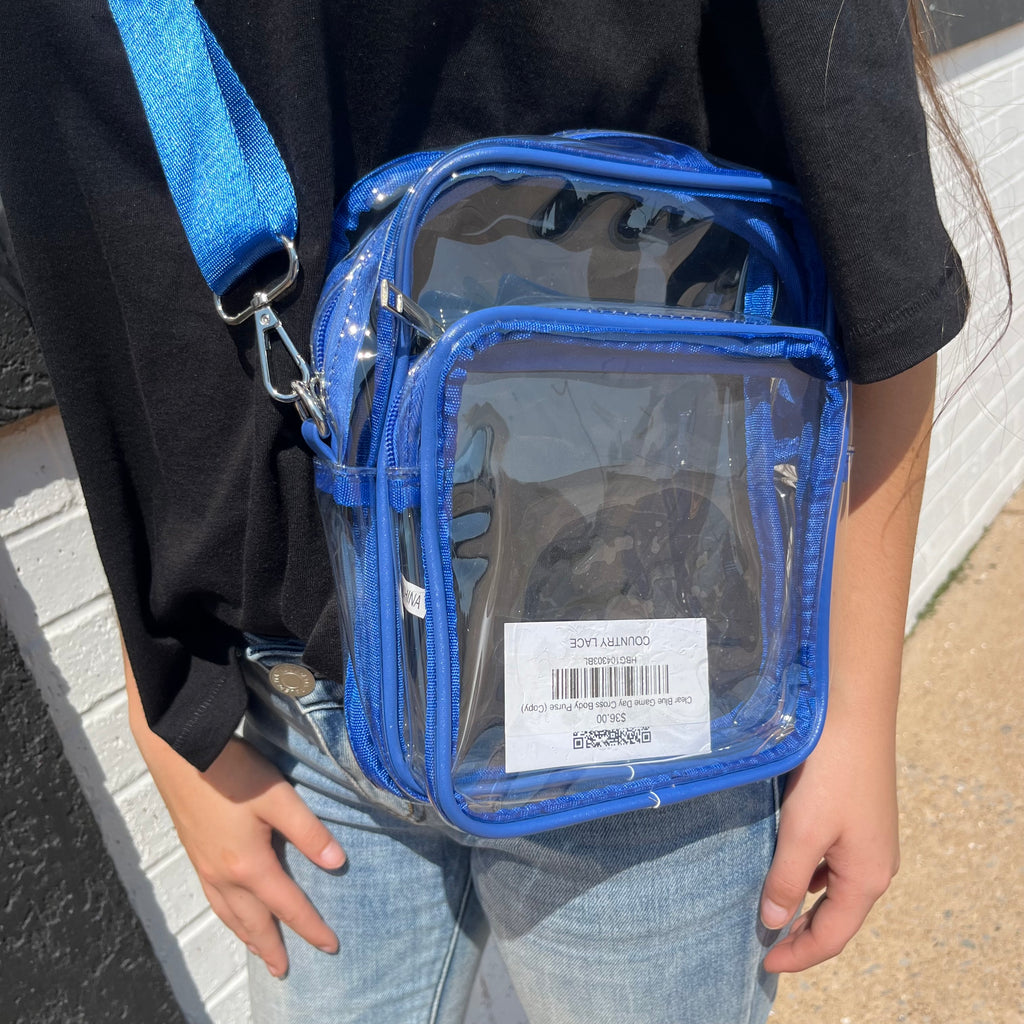 blueclearcrossbodybag