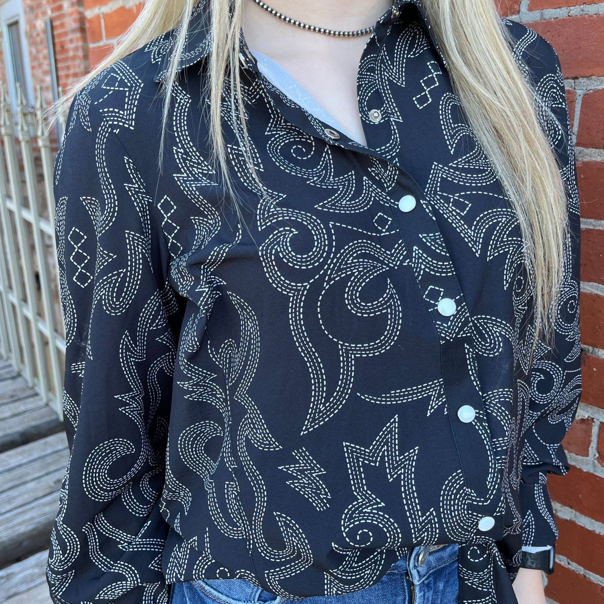 Boot Scootin Button Up / Small - Country Lace Boutique