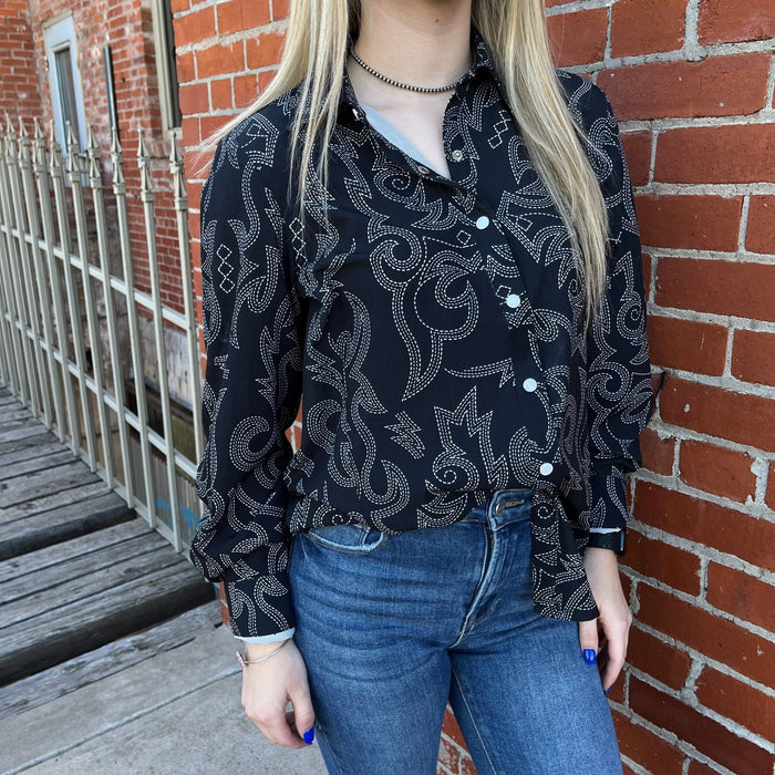 Boot Scootin Button Up / Small - Country Lace Boutique