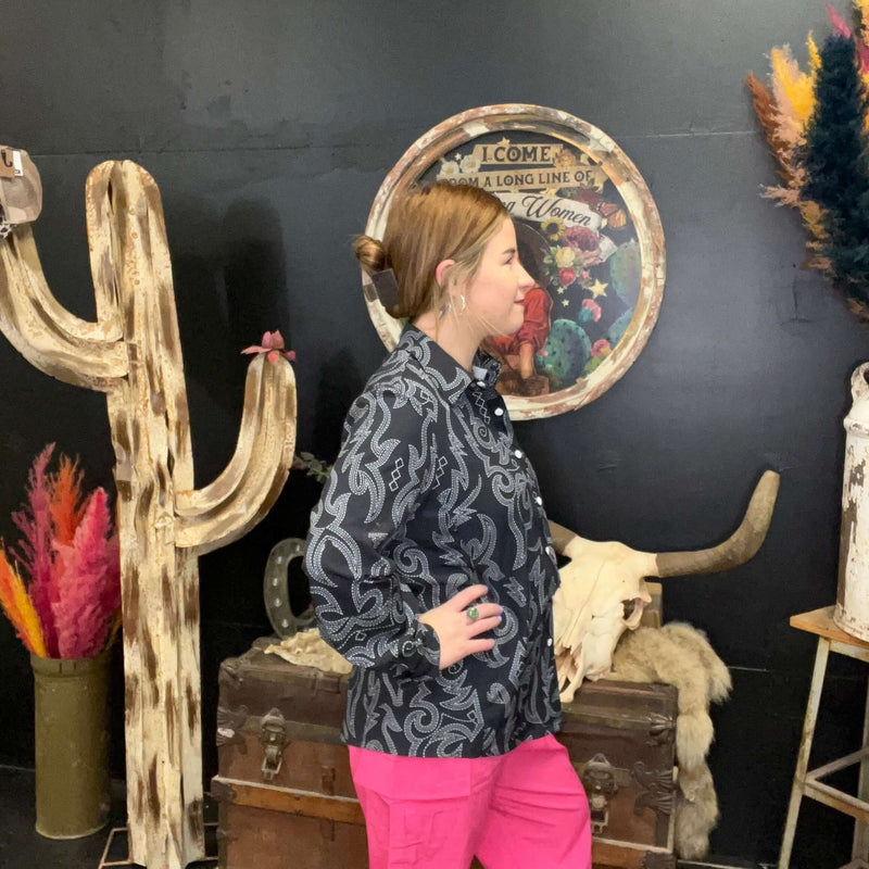 Boot Scootin Button Up / Small - Country Lace Boutique