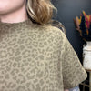 Boxy Brown Animal Print Crop Top - Country Lace Boutique