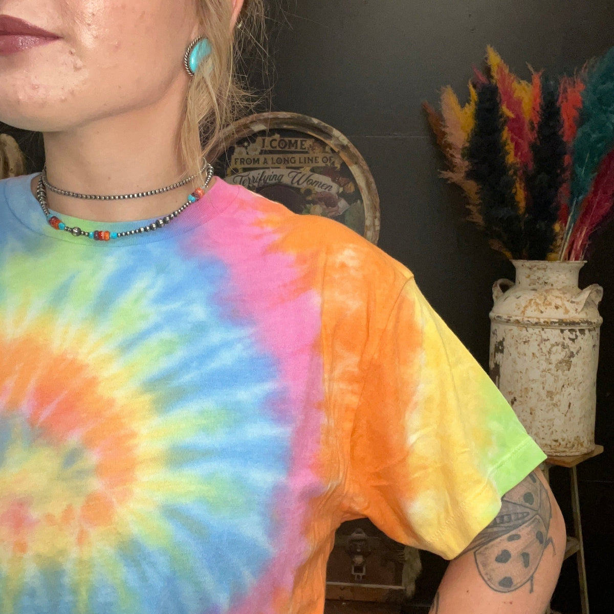 Boxy Tie Dye Crop Top - Country Lace Boutique