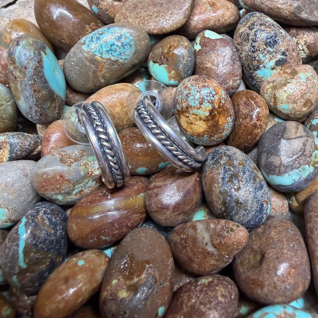 Braided Hoop Post Sterling Silver Earring - Country Lace Boutique