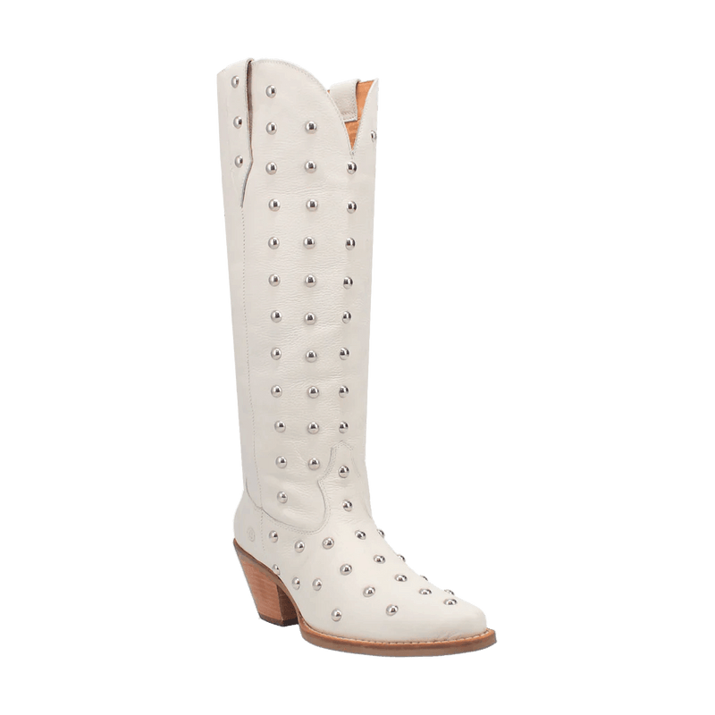 Broadway Bunny White Leather Boot - Country Lace Boutique