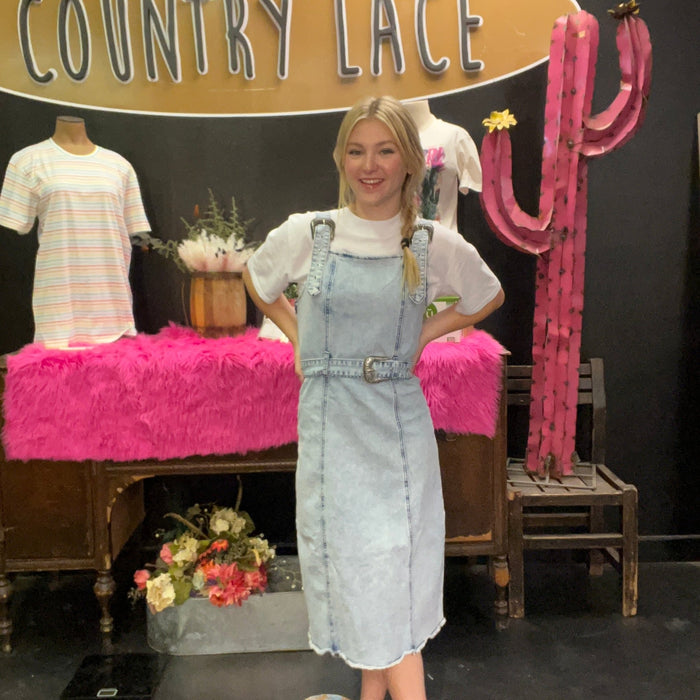 BUCKLE UP BLUES Denim Dress - Country Lace Boutique