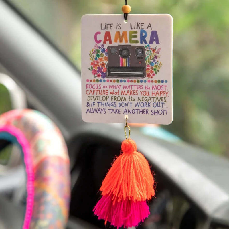 Car Air Freshener - Life's Like a Camera