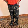 Camo Mid Rise Fit Straight Wide Risen Jeans - Country Lace Boutique