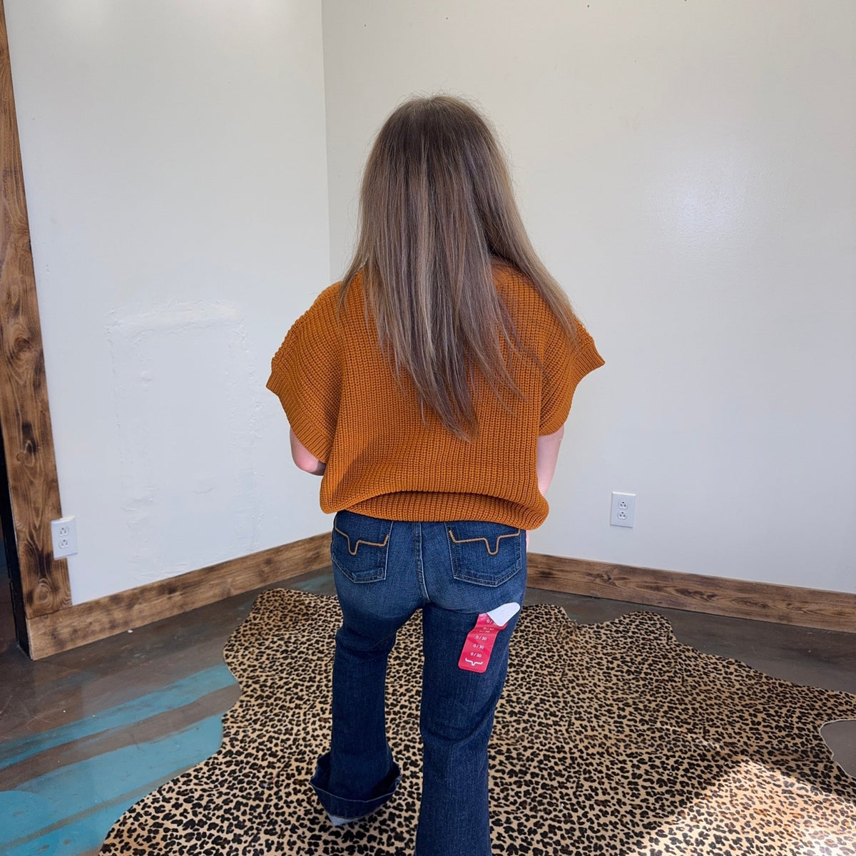 Caramel Brown Sweater Vest - Country Lace Boutique