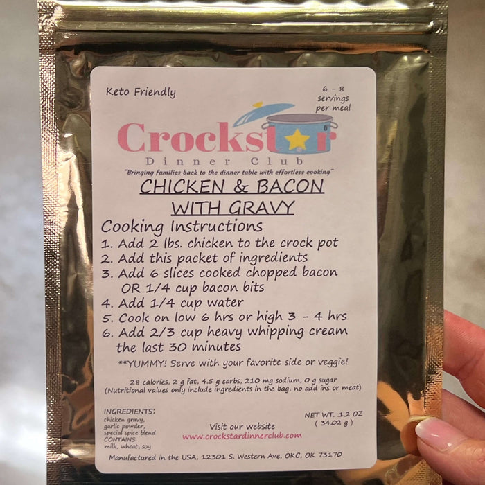 Chicken Bacon & Gravy Pasta Crockstar - Country Lace Boutique