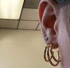 Classy 3 Gold Hoop Fashion Earrings - Country Lace Boutique
