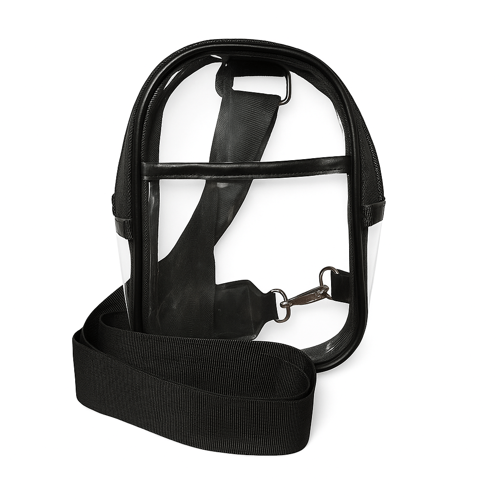 Clear Black Cross Body Pack / Purse - Country Lace Boutique